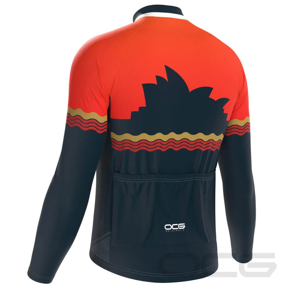 Men's Road to Australia Long Sleeve Cycling Jersey
