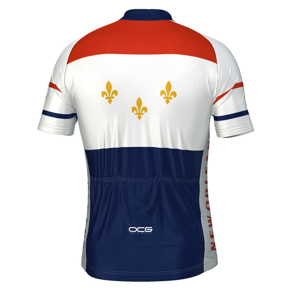 Men's New Orleans US State Icon Short Sleeve Cycling Jersey
