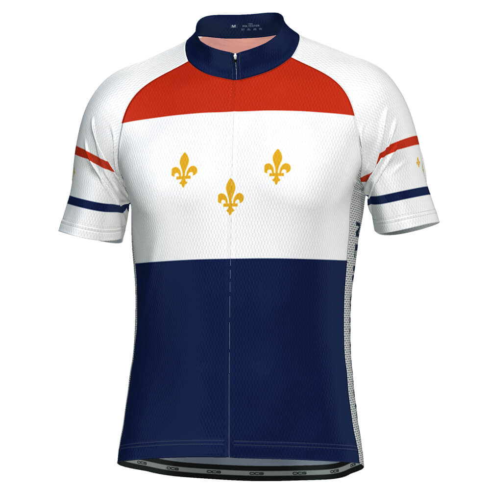 Men's New Orleans US State Icon Short Sleeve Cycling Jersey