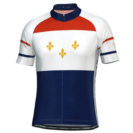 Men's New Orleans US State Icon Short Sleeve Cycling Jersey