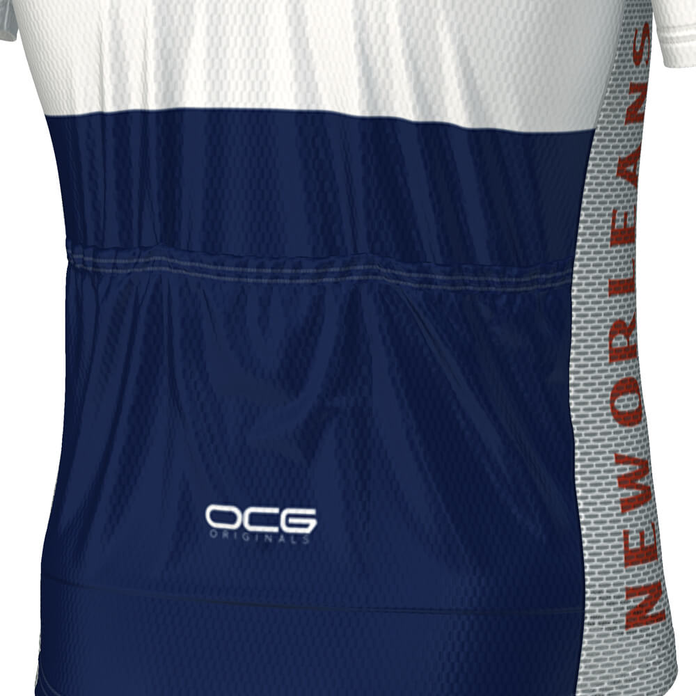 Men's New Orleans US State Icon Short Sleeve Cycling Jersey