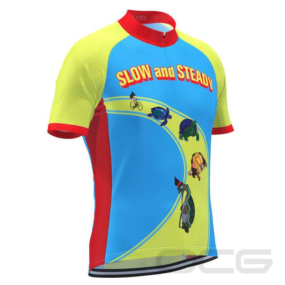 Men's Slow and Steady Short Sleeve Cycling Jersey