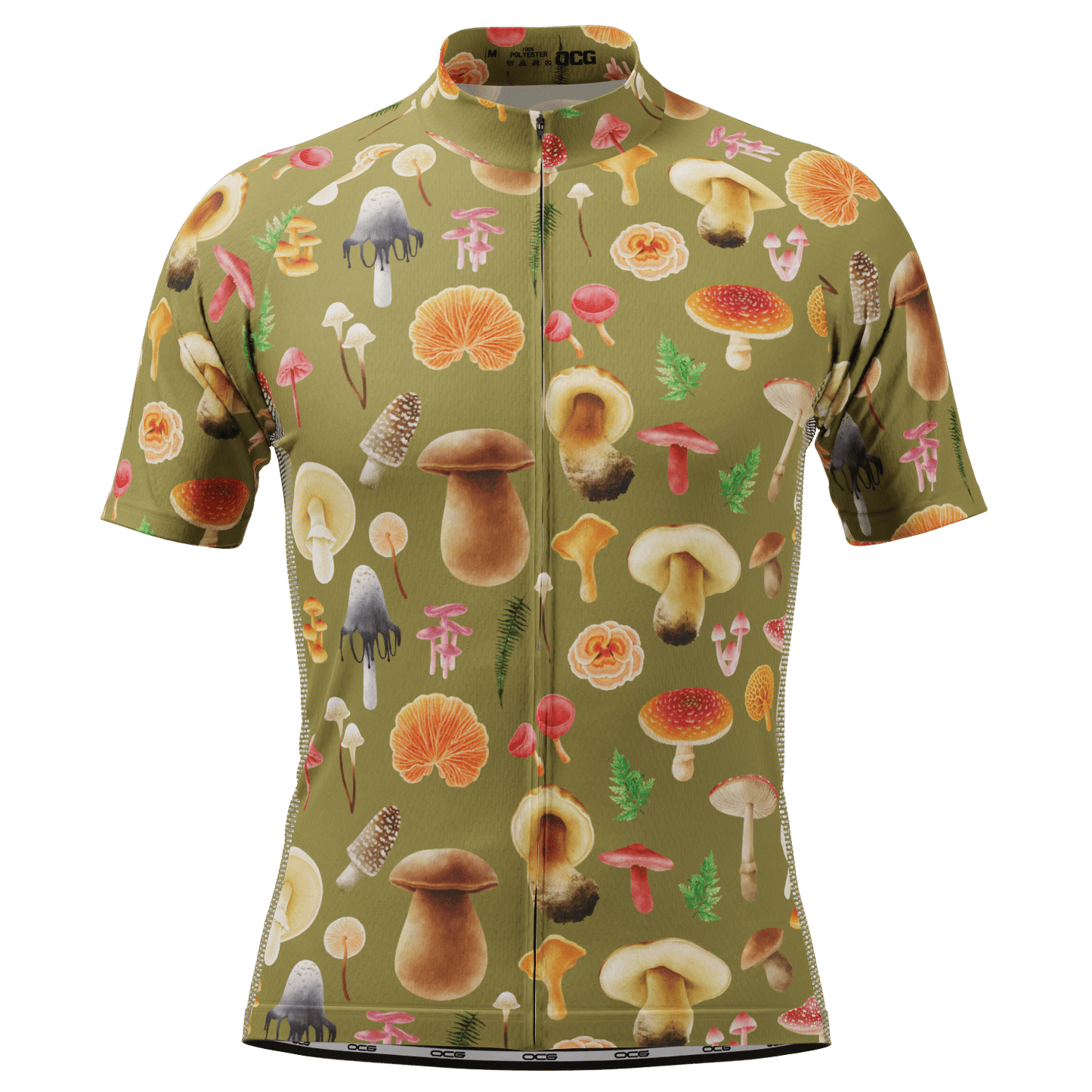 Men's Mushrooms Short Sleeve Cycling Jersey