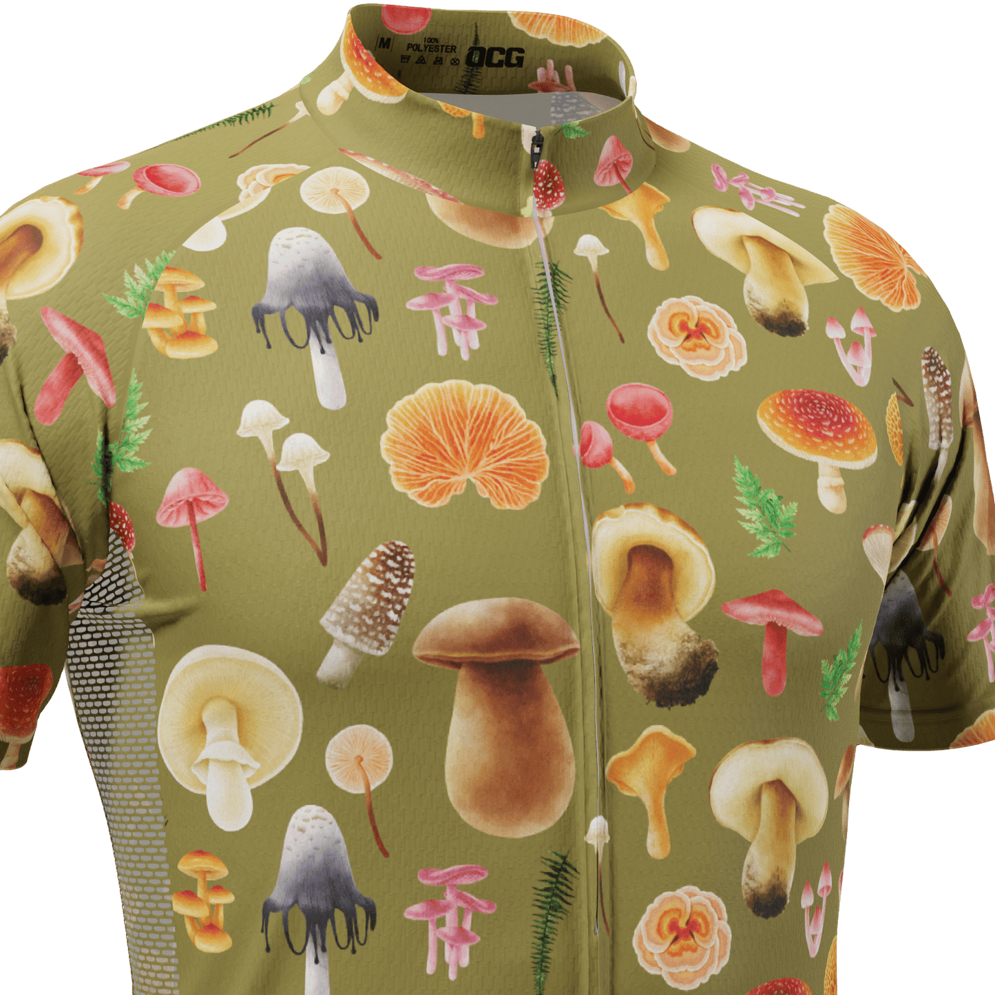 Men's Mushrooms Short Sleeve Cycling Jersey