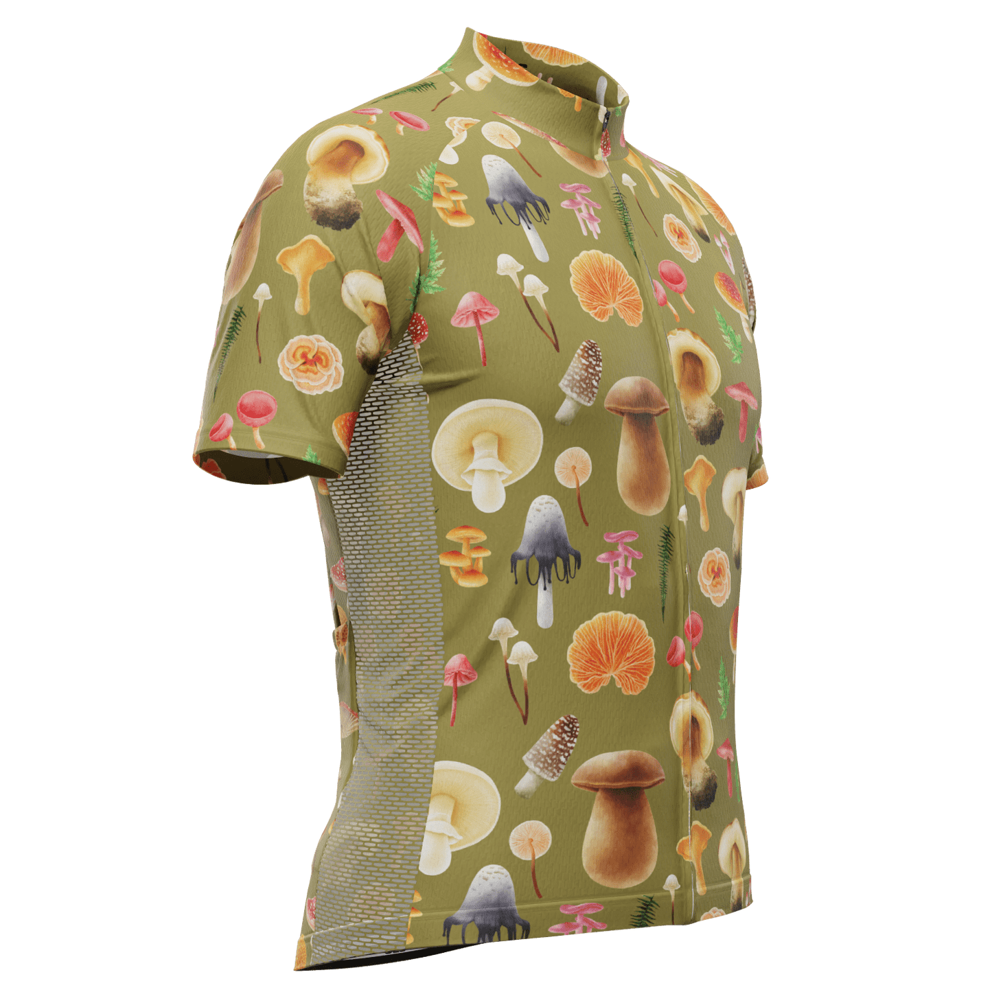 Men's Mushrooms Short Sleeve Cycling Jersey