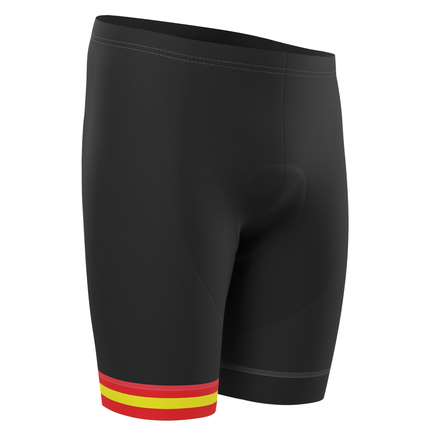 Men's Spanish Espana Black Gel Padded Cycling Shorts
