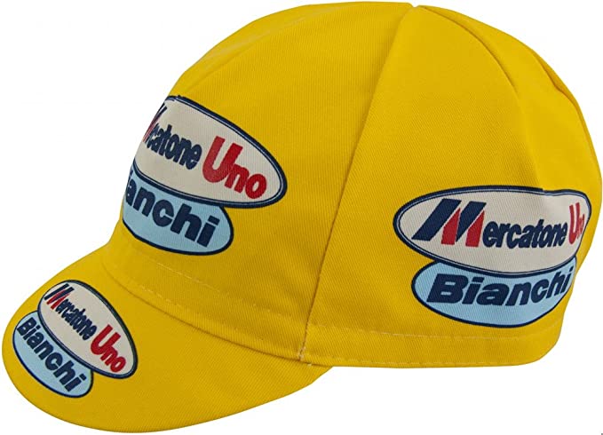 Mercatone Uno Bianchi Retro Cycling Cap