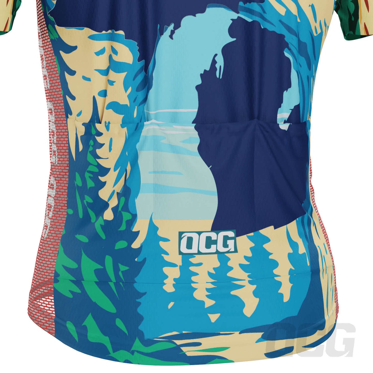 Men's Michigan US State Icon Series 1 Short Sleeve Cycling Jersey