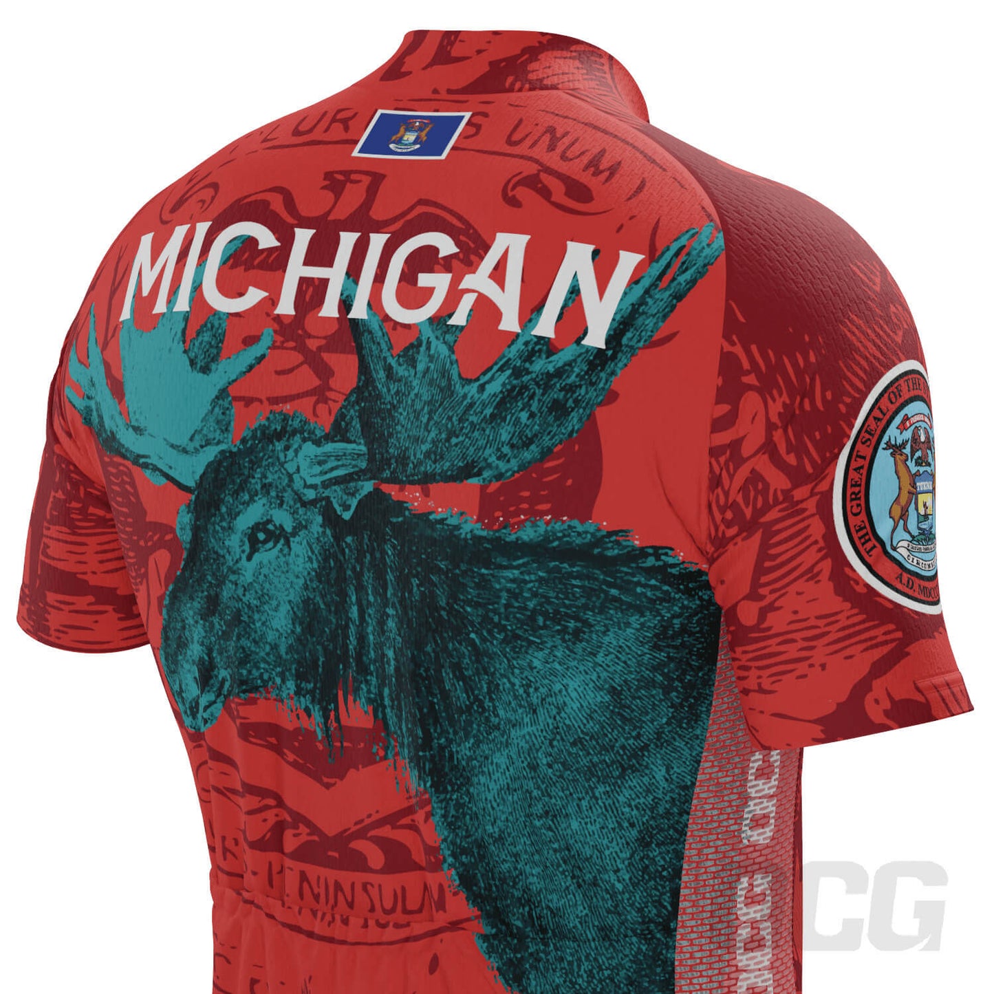 Men's Michigan US State Icon 2 Piece Cycling Kit