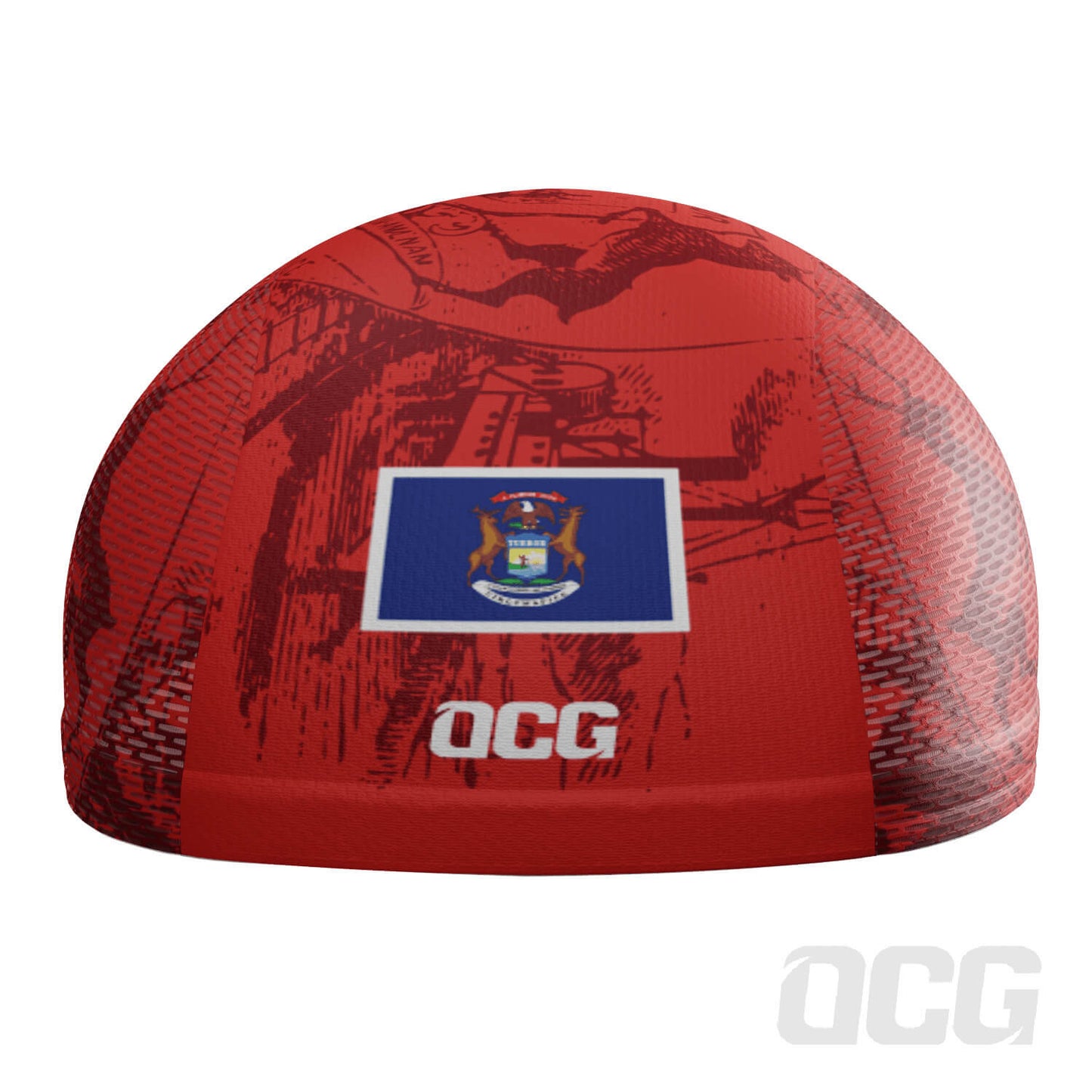 Unisex Michigan US State Icon Quick Dry Cycling Cap