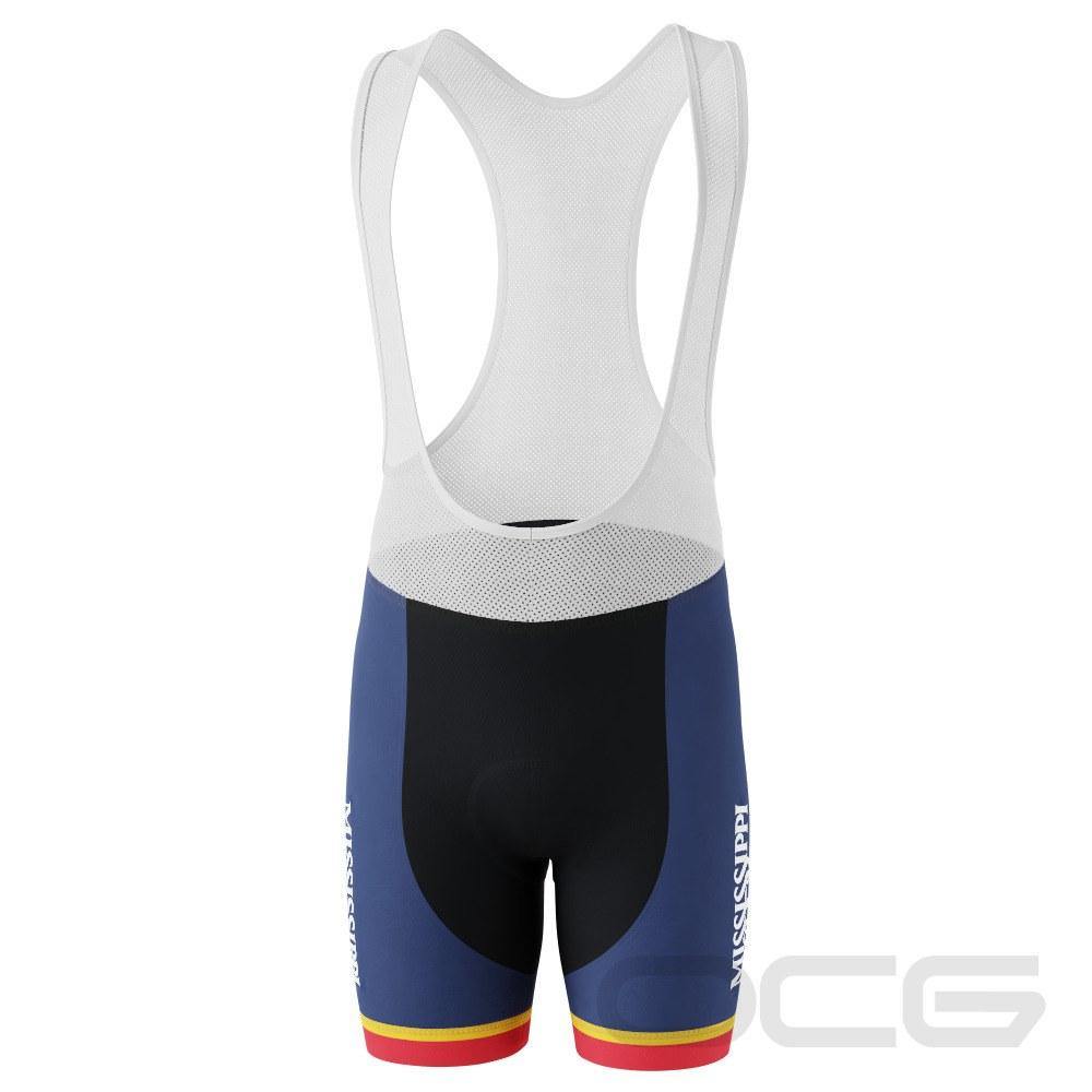 Men's Mississippi US State Icon Gel Padded Cycling Bib