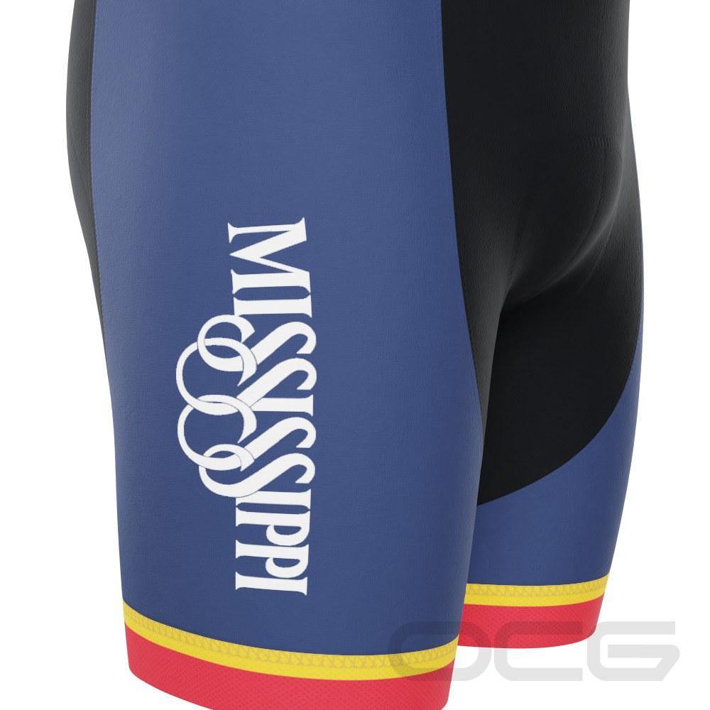 Men's Mississippi US State Icon Gel Padded Cycling Bib