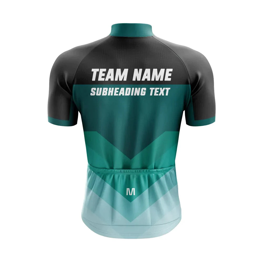 Custom Green Team Cycling Jersey and Bibs