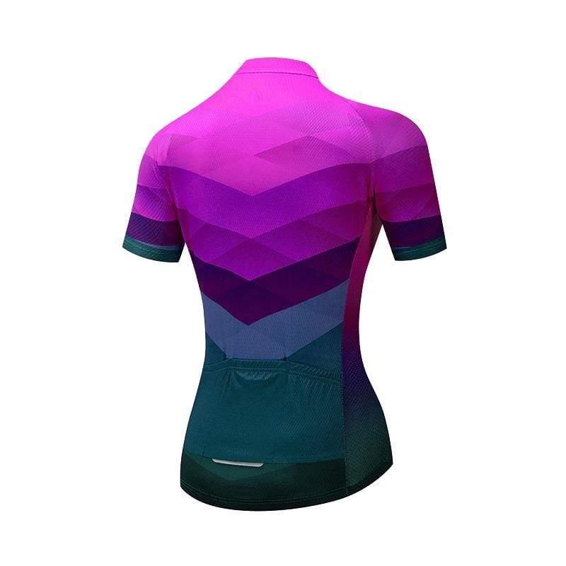 Women's Pink Patterns Cycling Jersey