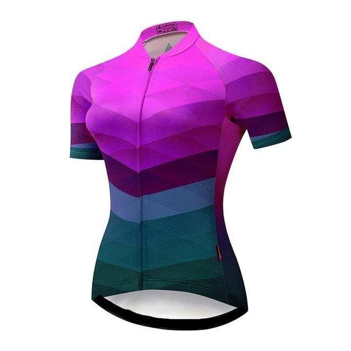 Women's Pink Patterns Cycling Jersey