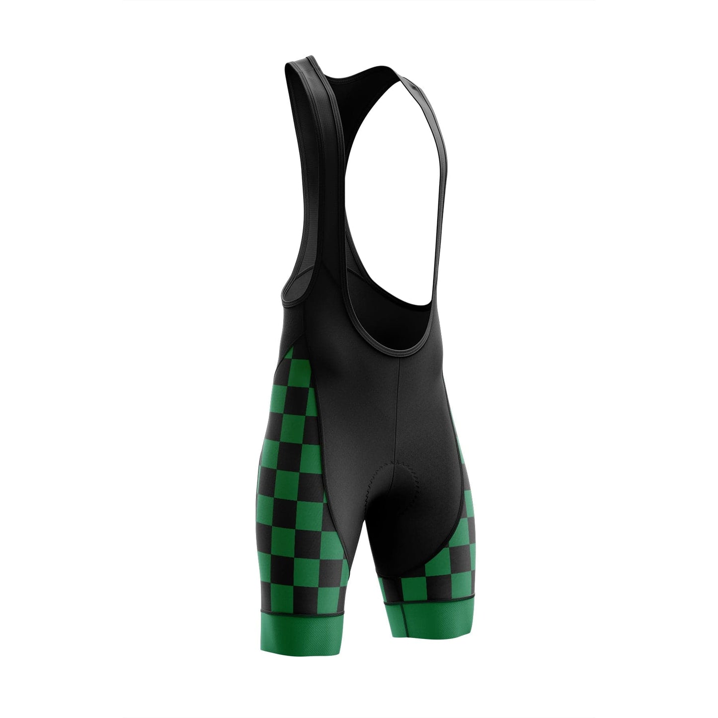Men's Green Squares Cycling Jersey or Bibs
