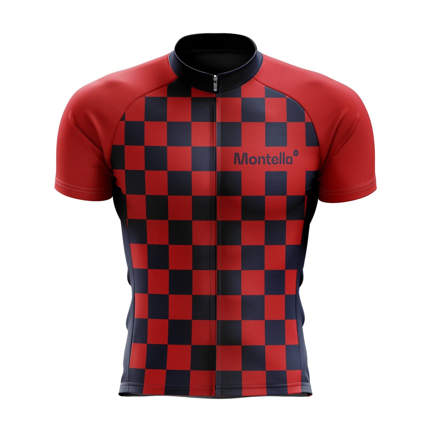 Men's Red Squares Cycling Jersey or Bibs