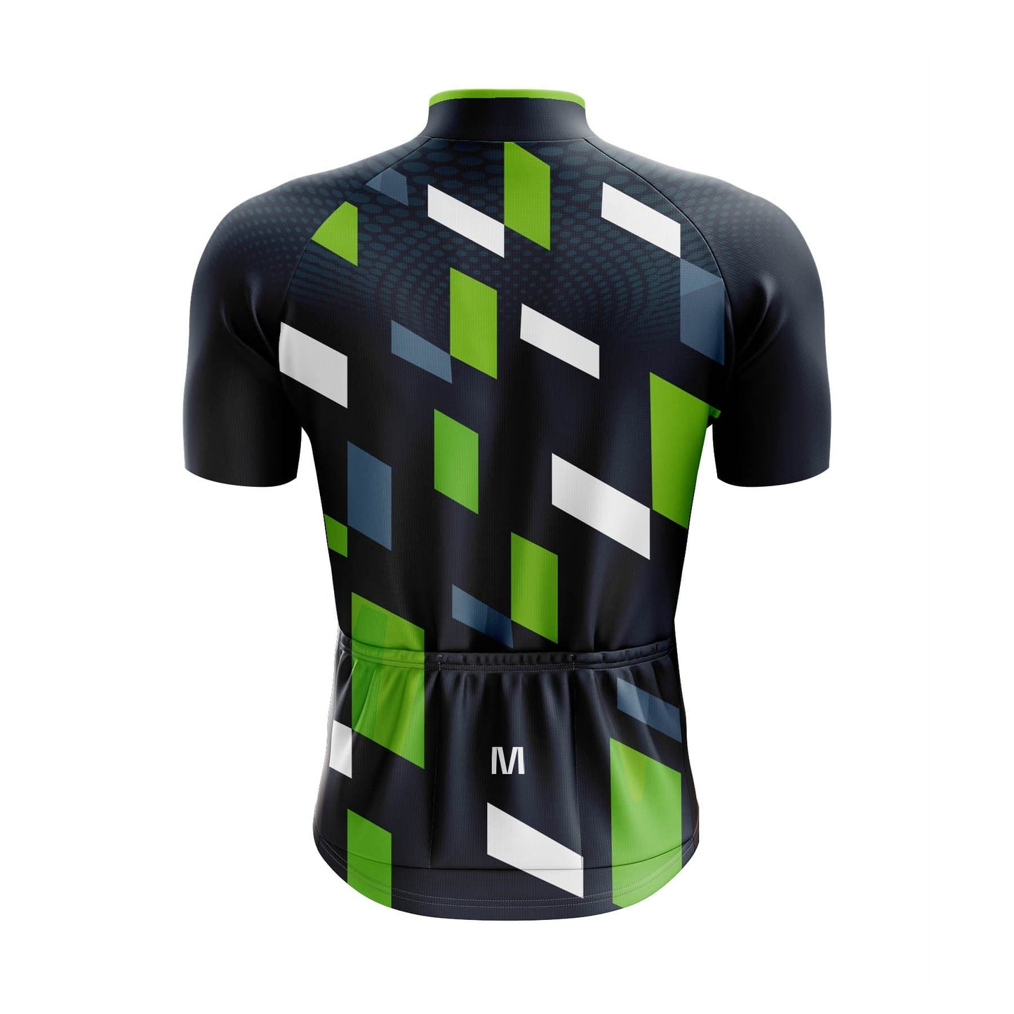Men's Green Geo Cycling Jersey or Bibs