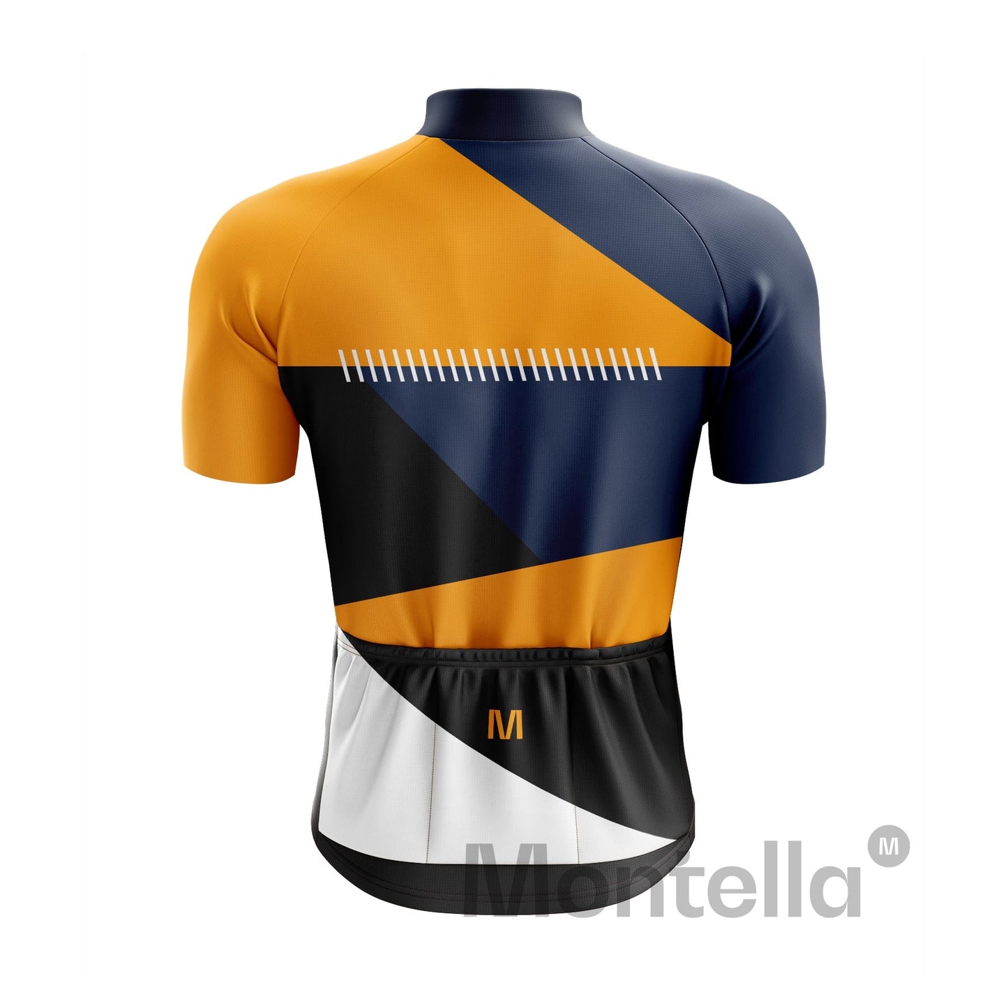 Men's Orange Side Cycling Jersey or Bib Shorts