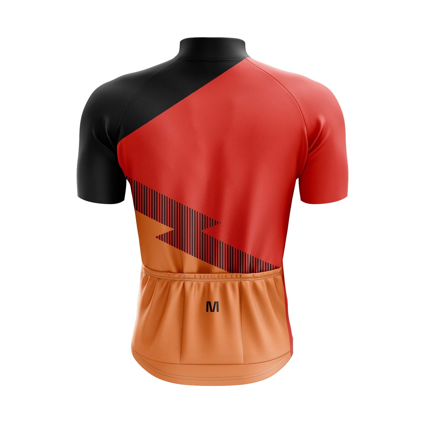 Men's Orange Side Cycling Jersey or Bib Shorts
