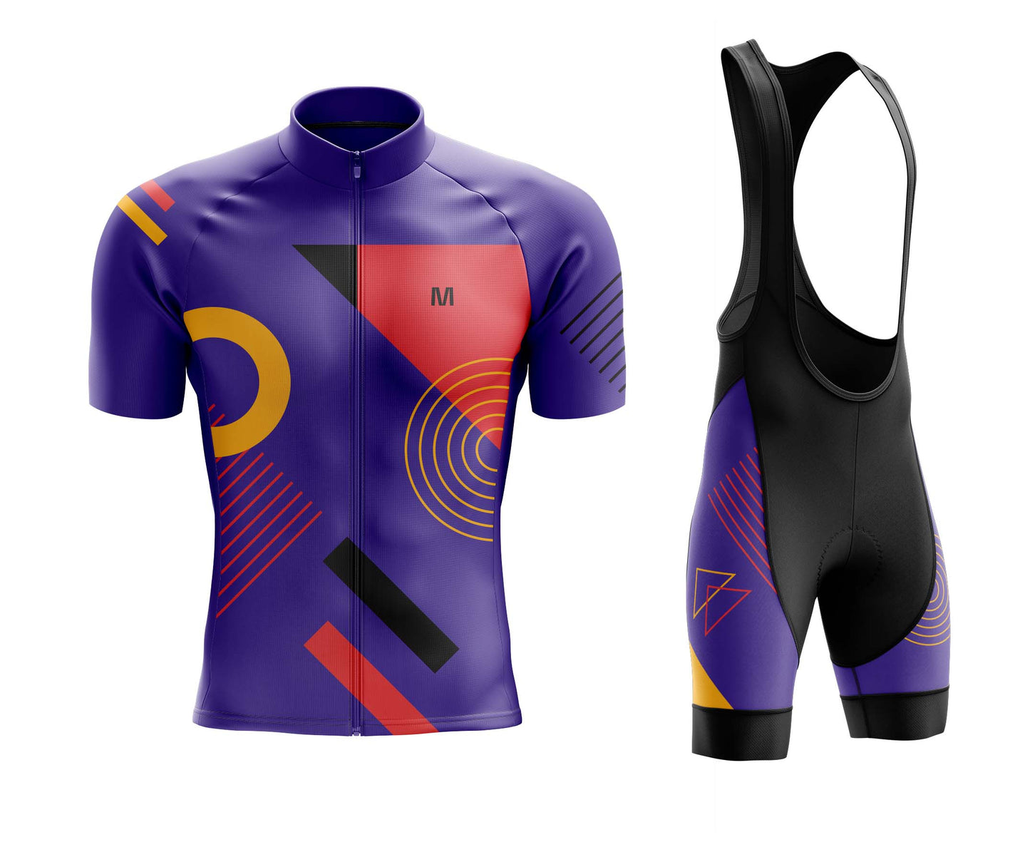 Men's Purple Tempo Cycling Jersey or Bib Shorts