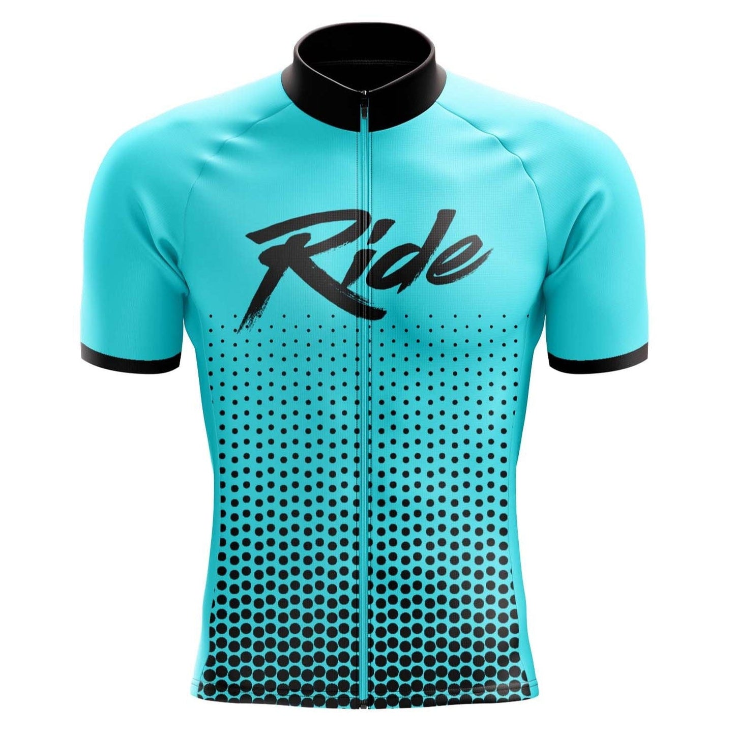 Men's Aqua Blue Ride Cycling Jersey or Bib Shorts
