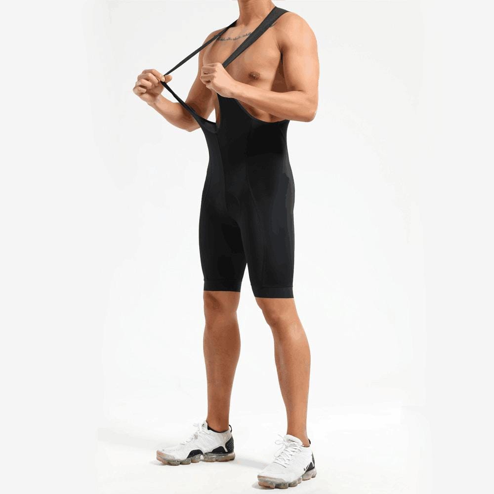 Men's Pro Band Black Gel Padded Bib Shorts