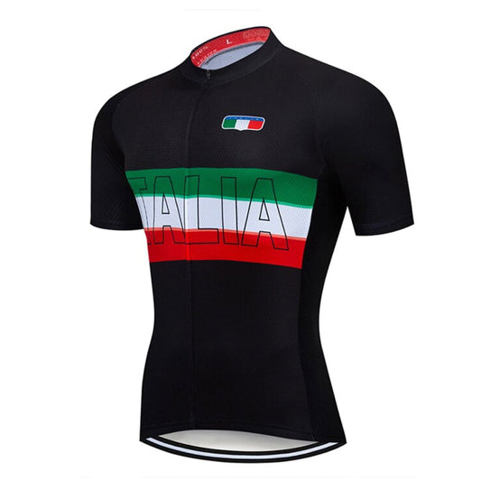 Italy Black Cycling Jersey