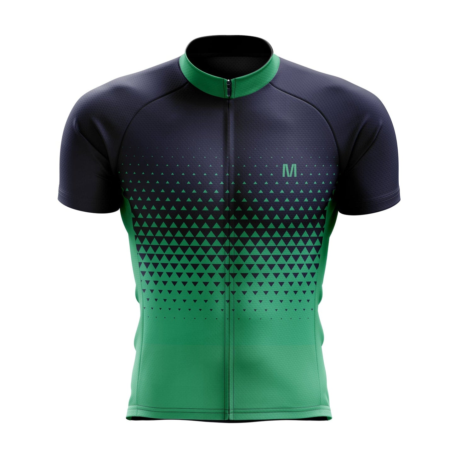 Men's Green Blue Gradient Cycling Jersey or Bibs