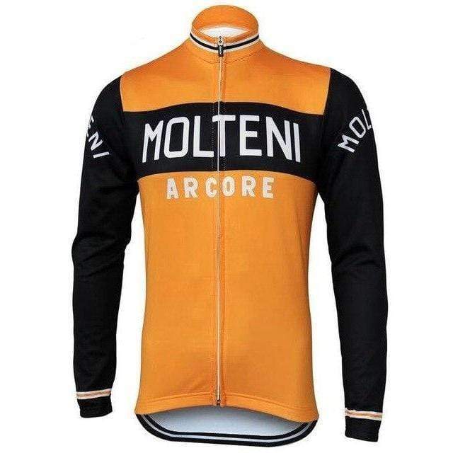 Men's Retro Molteni Long Sleeve Cycling Jersey