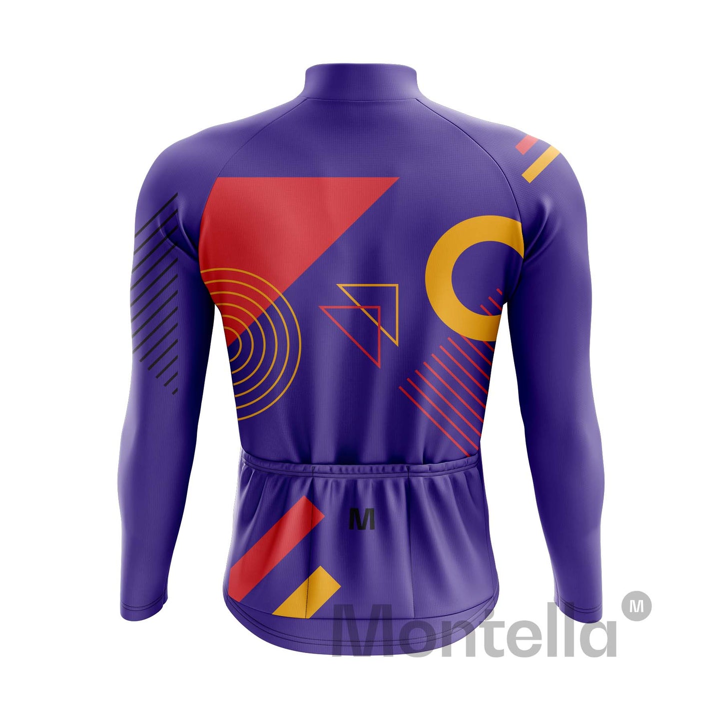Men's Purple Tempo Long Sleeve Cycling Jersey