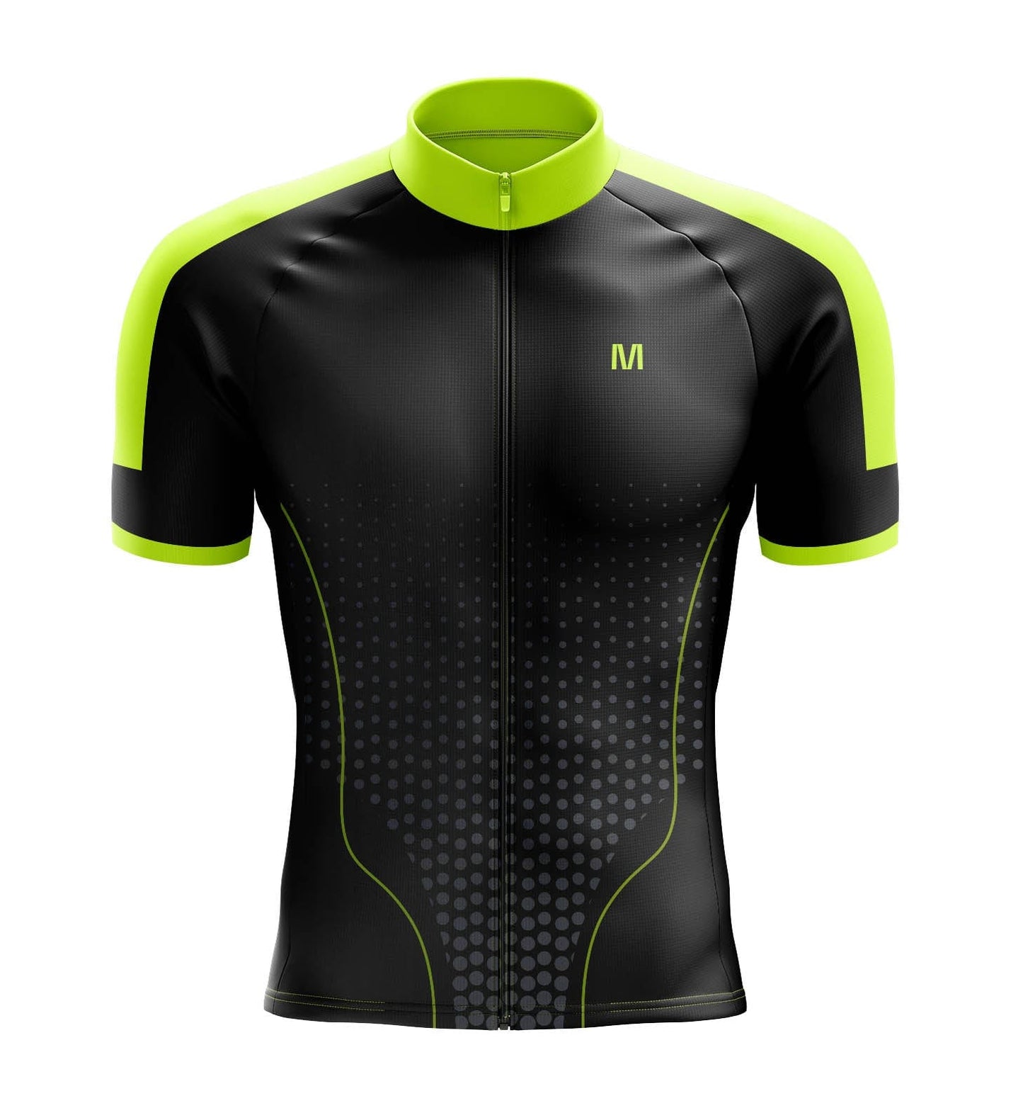 Men's Black Cycling Jersey