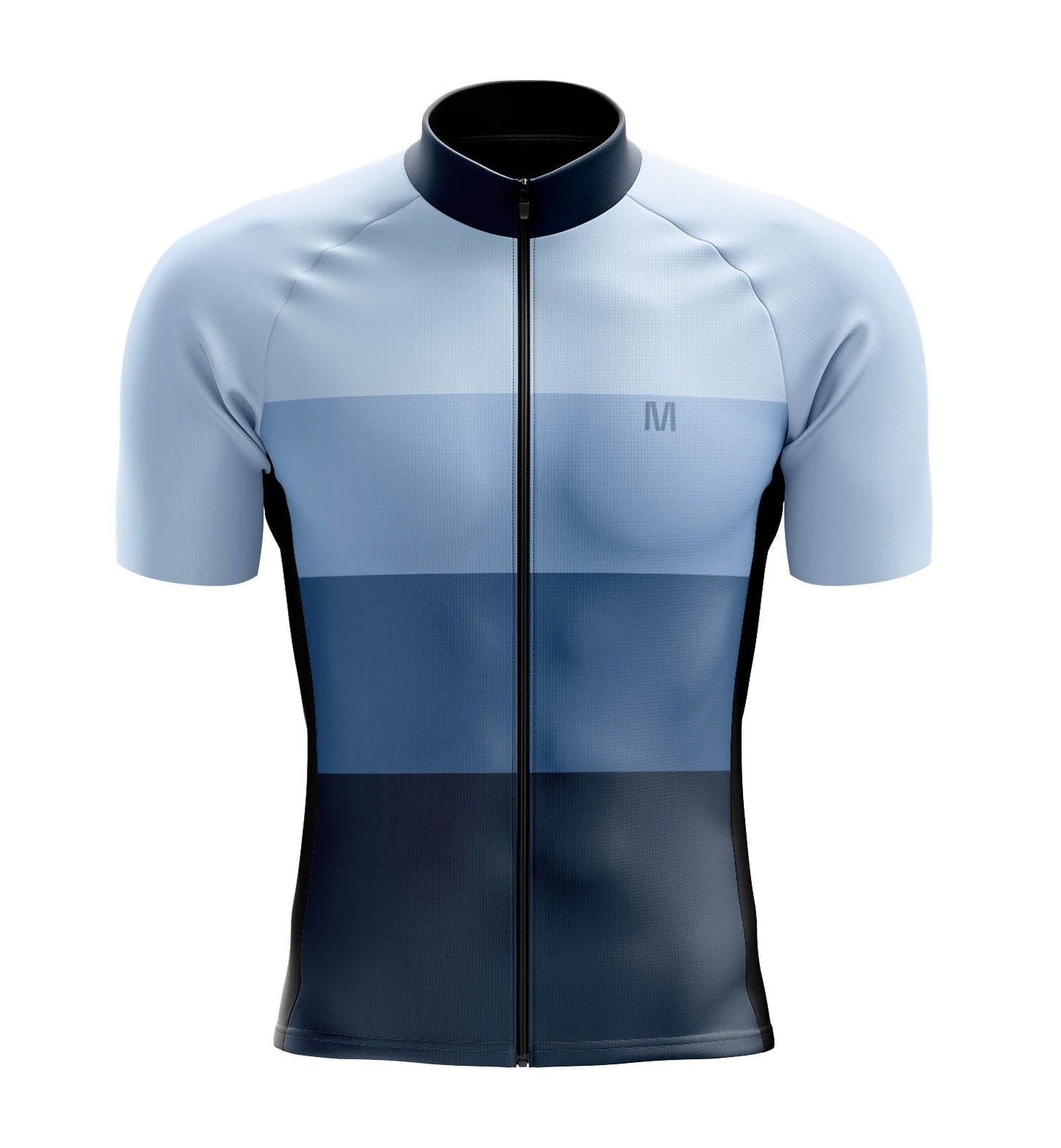 Men's Blue Match Cycling Jersey