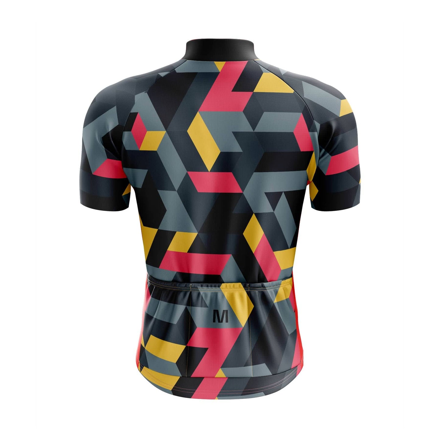 Men's Grey Geo Cycling Jersey