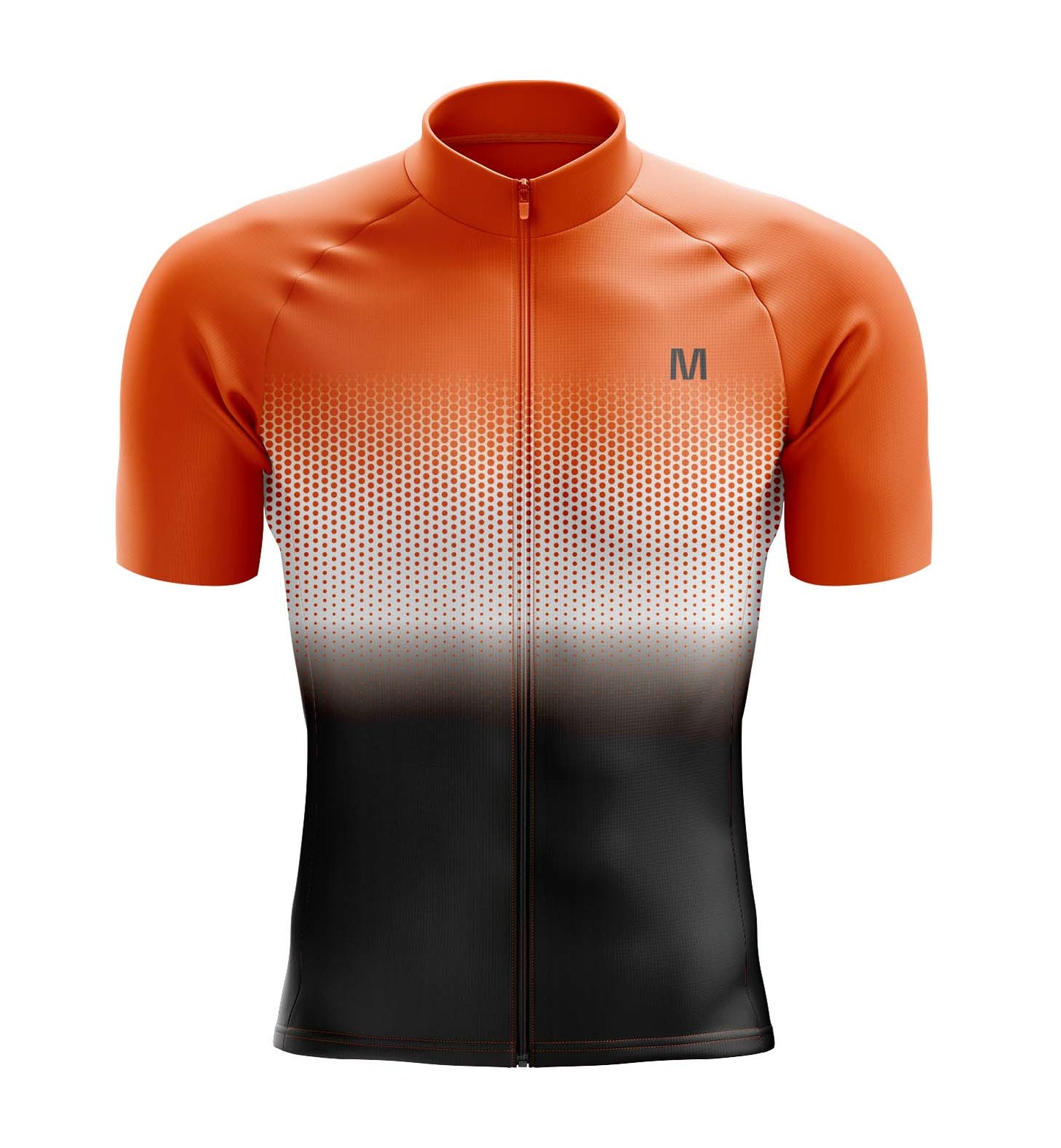 Men's Orange Gradient Cycling Jersey