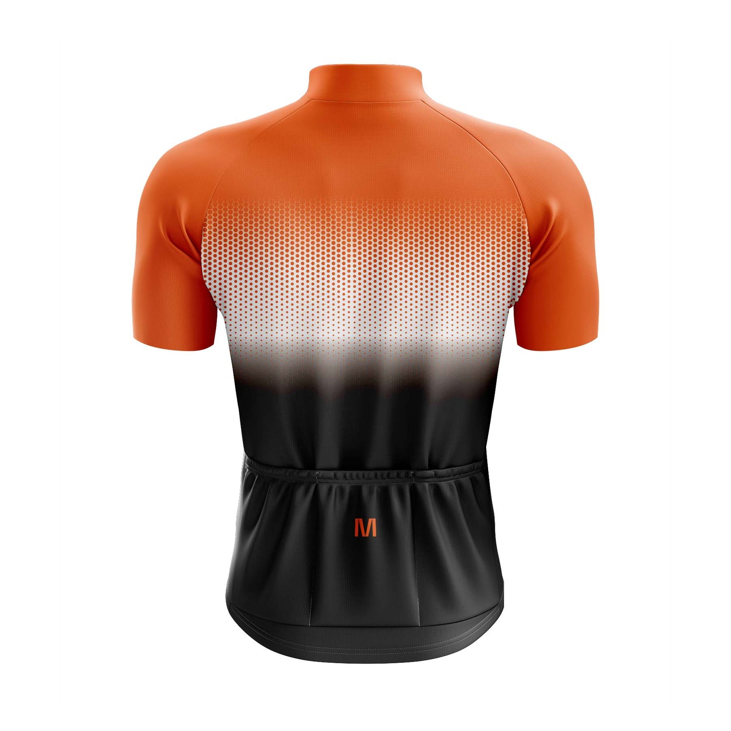 Men's Orange Gradient Cycling Jersey