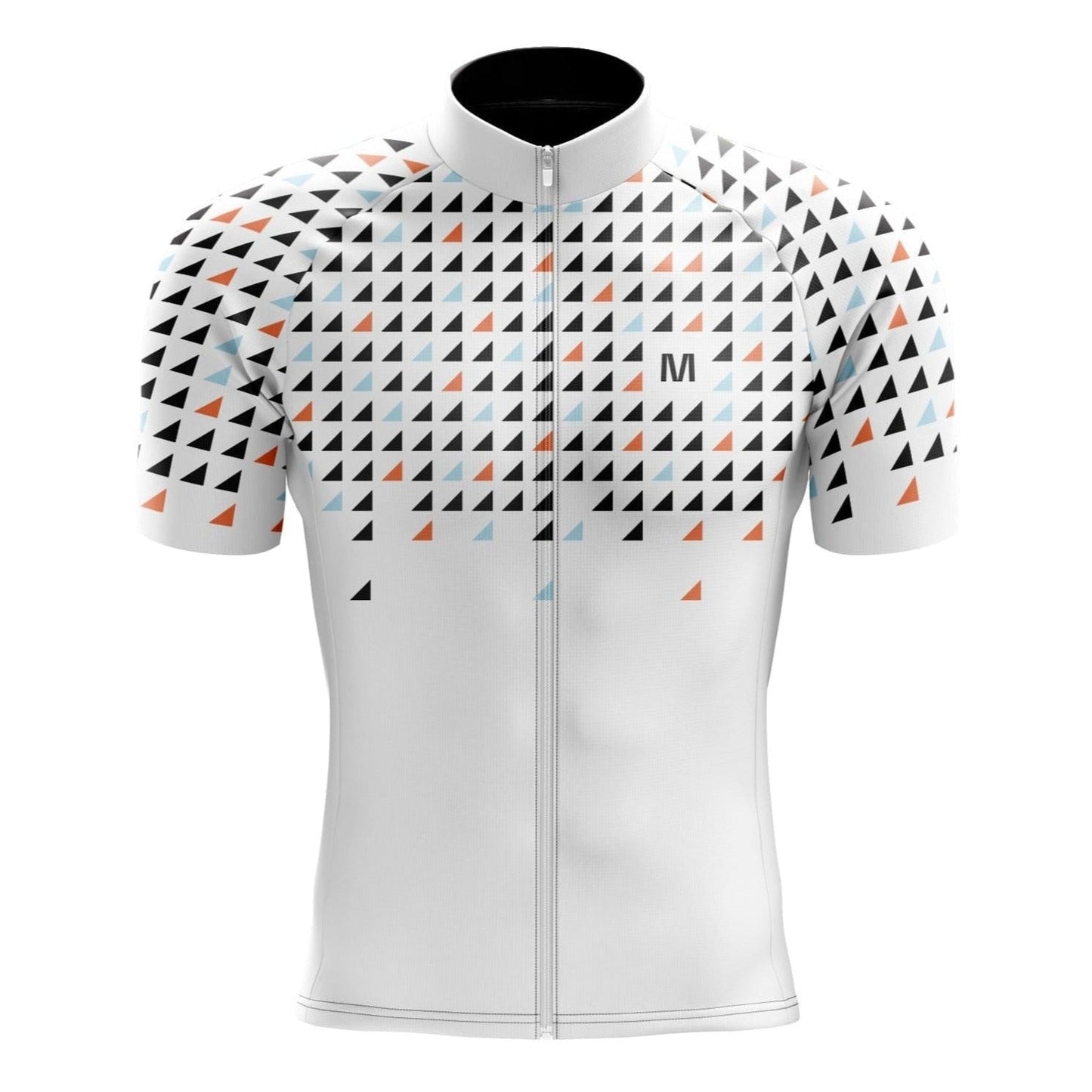 Men's White Cycling Jersey