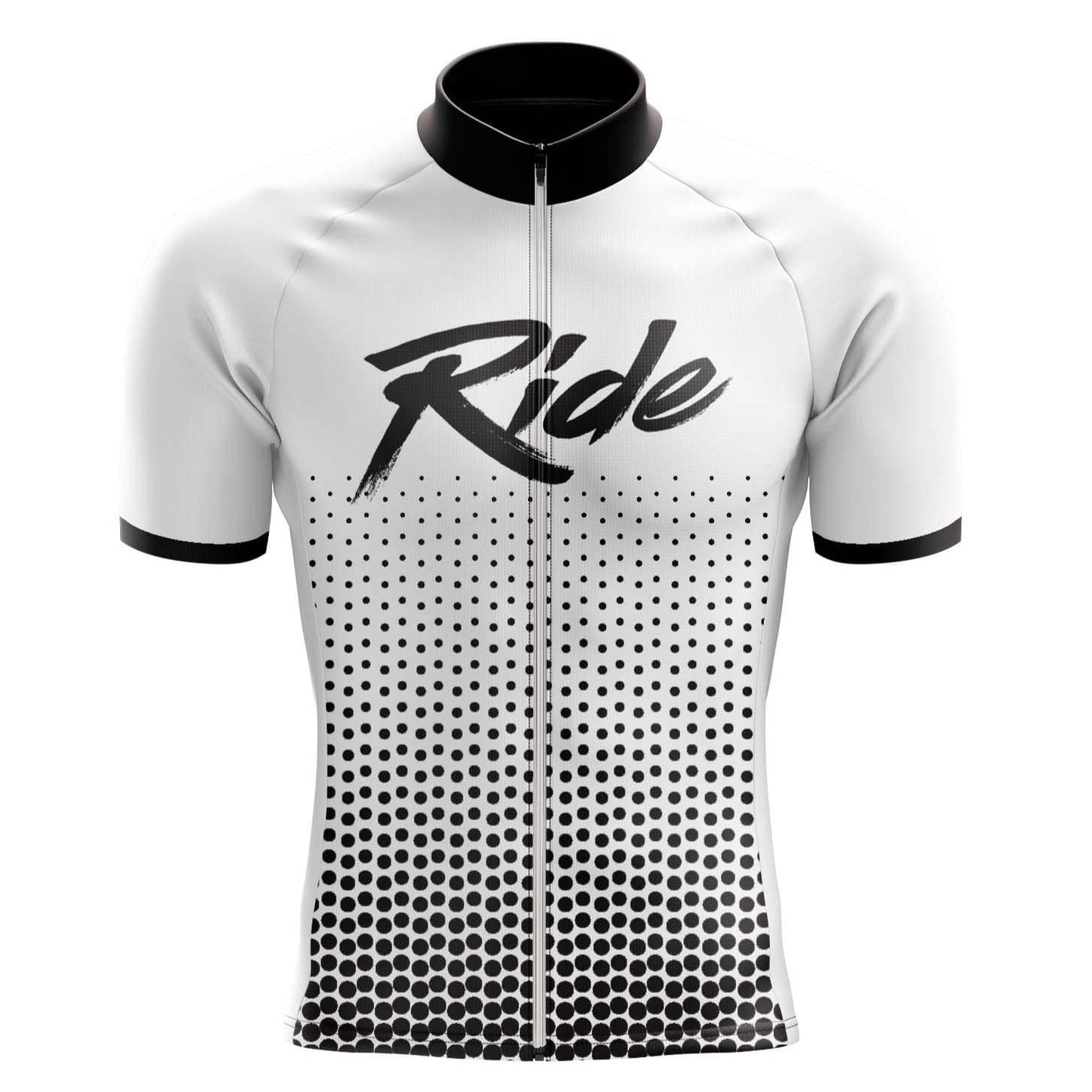 Men's White Ride Cycling Jersey