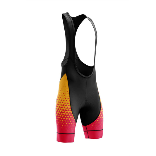 Men's Yellow Gradient Cycling Bib Shorts