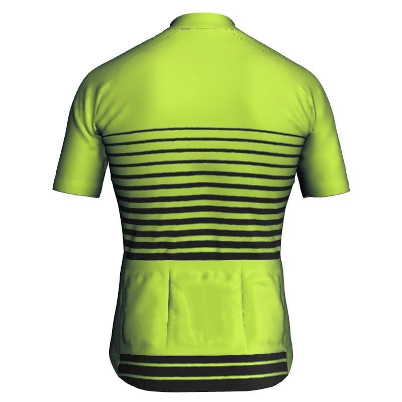 Men's Green Lines Cycling Jersey