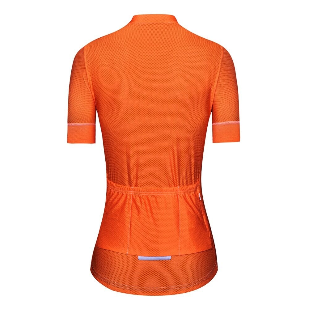 Women's Orange Cycling Jersey