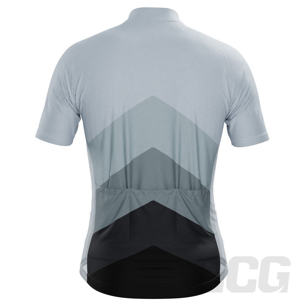 Men's Classic Mountain Peaks Short Sleeve Cycling Jersey