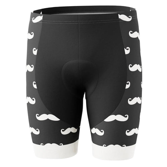 Men's Hairy Mustache Gel Padded Cycling Shorts
