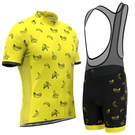 Men's Must Be Bananas Gel 2 Piece Cycling Kit