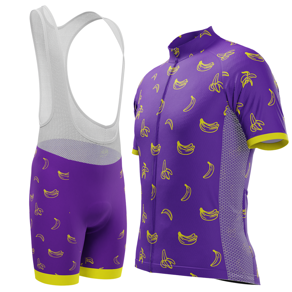 Men's Must Be Bananas Gel 2 Piece Cycling Kit