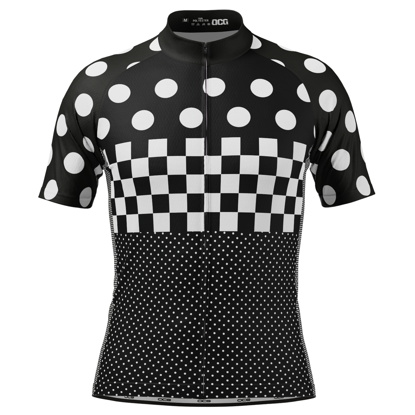 Men's "Nina" Polka Dot Short Sleeve Cycling Jersey