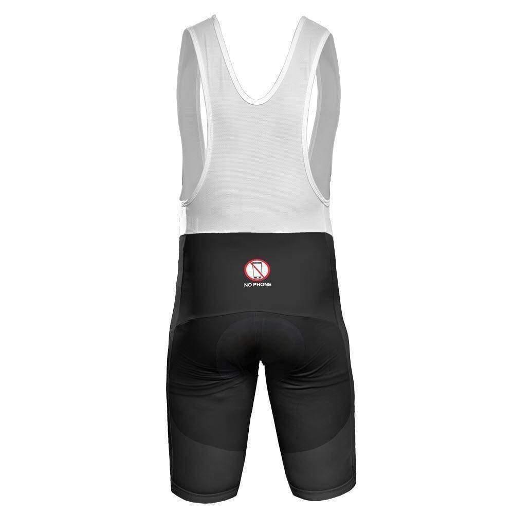 Men's Keep Riders No Phone Keep Gel Padded Cycling Bib
