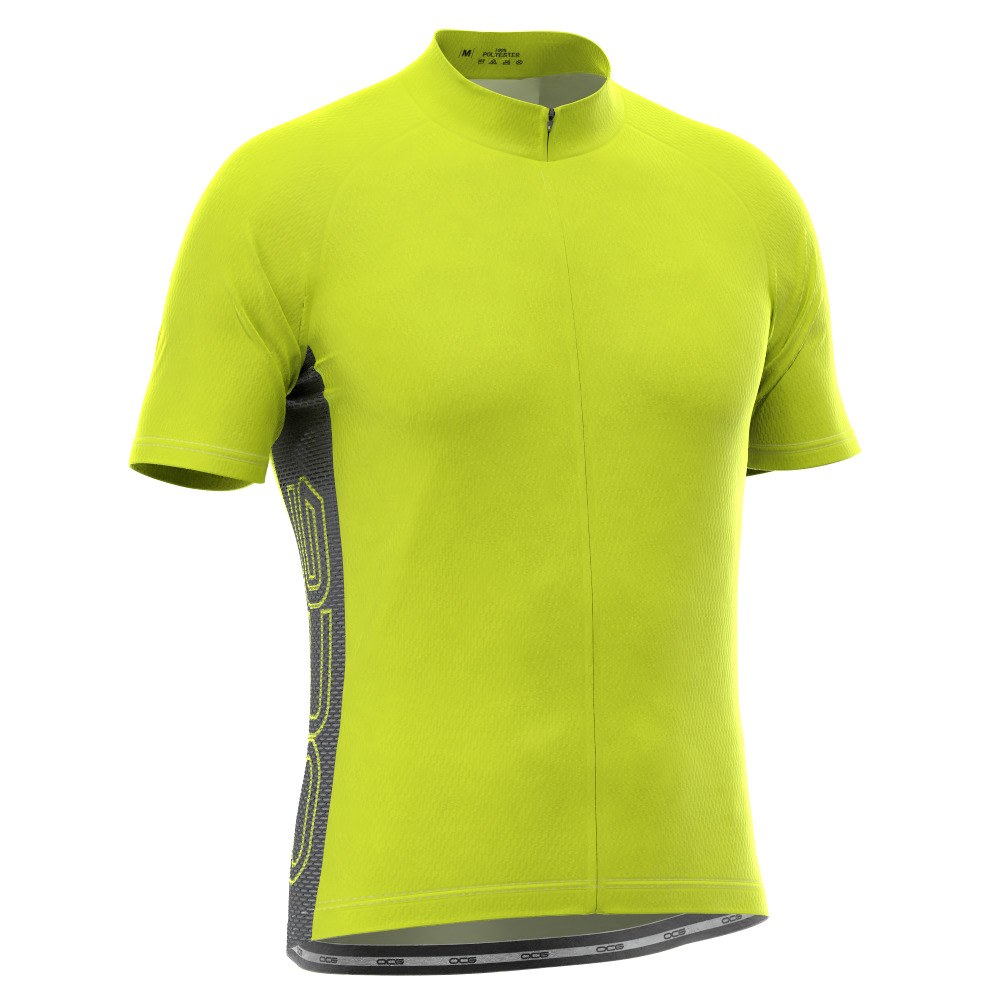 Men's OCG Basic Colors With Black Accent Short Sleeve Cycling Jersey