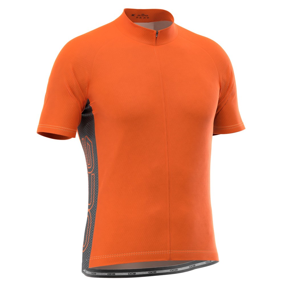 Men's OCG Basic Colors With Black Accent Short Sleeve Cycling Jersey