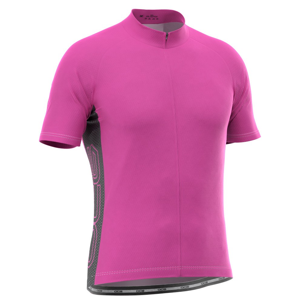 Men's OCG Basic Colors With Black Accent Short Sleeve Cycling Jersey